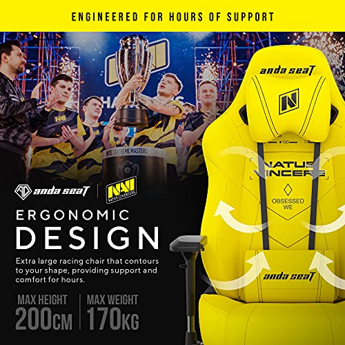 Chaise Gaming Anda Seat Navi Esports – Fauteuil Ergonomique Noir avec Coussins