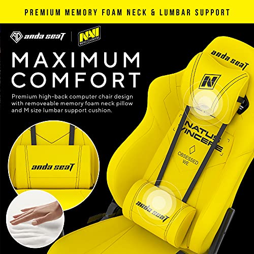 Chaise Gaming Anda Seat Navi Esports – Fauteuil Ergonomique Noir avec Coussins