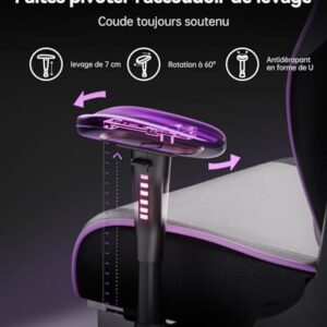 Chaise Gaming AutoFull C301 Ergonomique avec Repose-Pieds et Ajustements