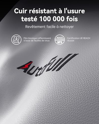 Chaise Gaming AutoFull C301 Ergonomique avec Repose-Pieds et Ajustements