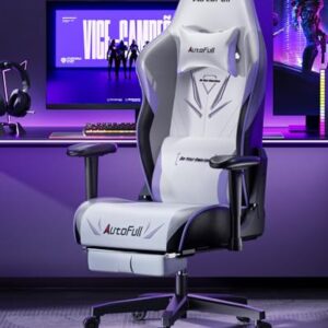 Chaise Gaming AutoFull C301 Ergonomique avec Repose-Pieds et Ajustements