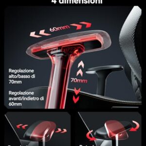 Chaise Gaming AutoFull M5 Ergonomique avec Repose-Pieds et Accoudoirs 4D Noir