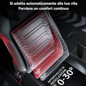 Chaise Gaming AutoFull M5 Ergonomique avec Repose-Pieds et Accoudoirs 4D Noir
