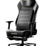 Chaise Gaming AutoFull M5 Ergonomique avec Repose-Pieds et Accoudoirs 4D Noir
