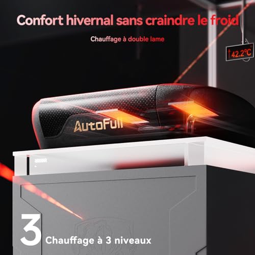 Chaise Gaming AutoFull M6 Ergonomique avec Chauffage et Repose-Pieds Réglable