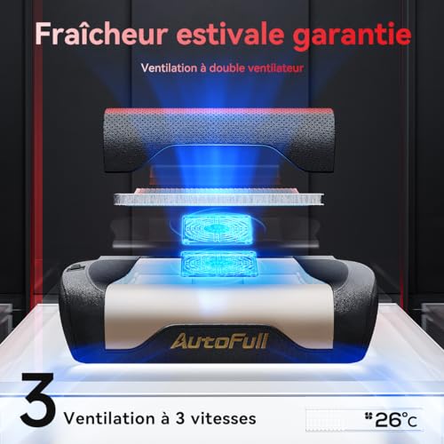 Chaise Gaming AutoFull M6 Ergonomique avec Chauffage et Repose-Pieds Réglable