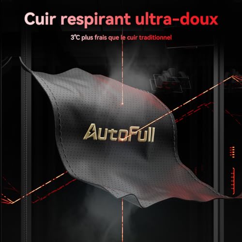 Chaise Gaming AutoFull M6 Ergonomique avec Chauffage et Repose-Pieds Réglable