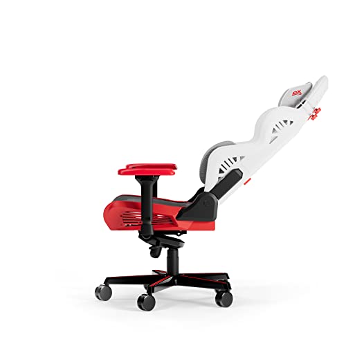 Chaise Gaming DXRacer Air R1S – Maille, Blanc-Rouge-Noir-Gris, Jusqu’à 2m