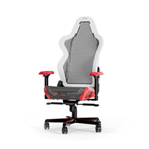 Chaise Gaming DXRacer Air R1S – Maille, Blanc-Rouge-Noir-Gris, Jusqu’à 2m