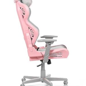 Chaise Gaming DXRacer Air R1S – Nylon Gris-Rose pour Joueurs jusqu’à 2m