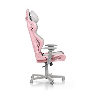 Chaise Gaming DXRacer Air R1S – Nylon Gris-Rose pour Joueurs jusqu’à 2m