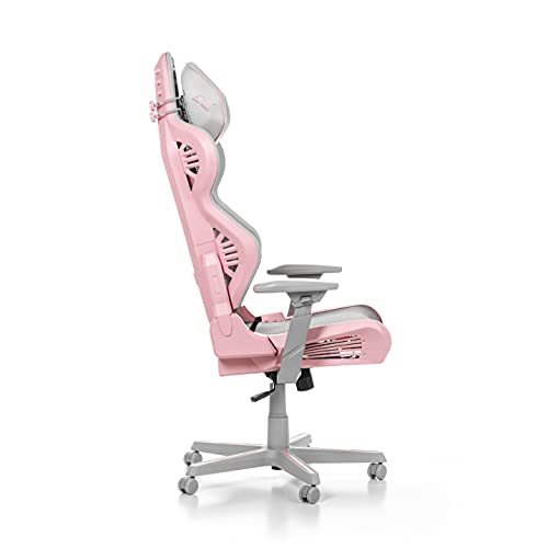 Chaise Gaming DXRacer Air R1S – Nylon Gris-Rose pour Joueurs jusqu’à 2m