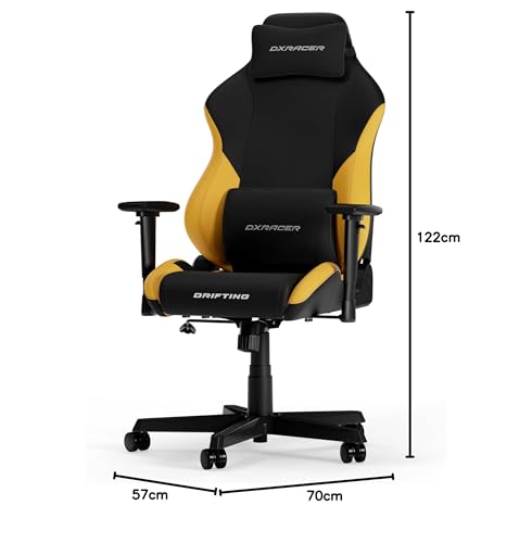 Chaise Gaming DXRacer DRIFTING L Noir & Jaune EPU Cuir Originale