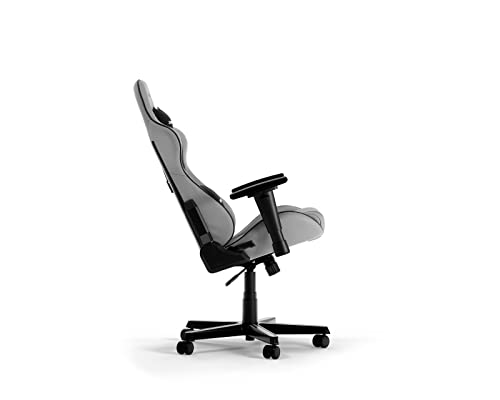 Chaise Gaming DXRacer FORMULA L Gris & Noir en PVC Cuir Original