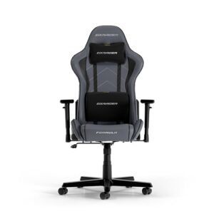 Chaise Gaming DXRacer FORMULA L Gris & Noir en PVC Cuir Original