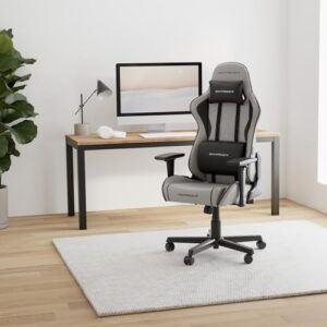 Chaise Gaming DXRacer FORMULA L Gris & Noir en PVC Cuir Original