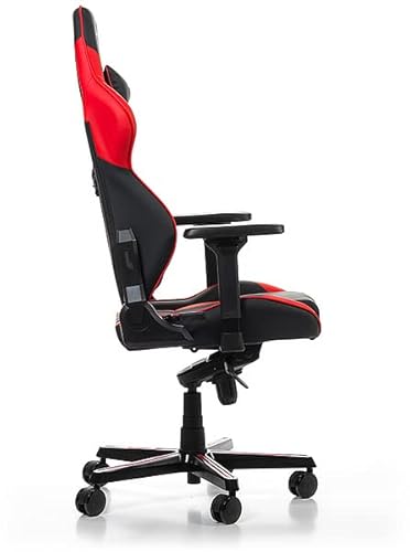 Chaise Gaming DXRacer Gladiator G001 Noir-Rouge, Simili Cuir, Jusqu’à 2m