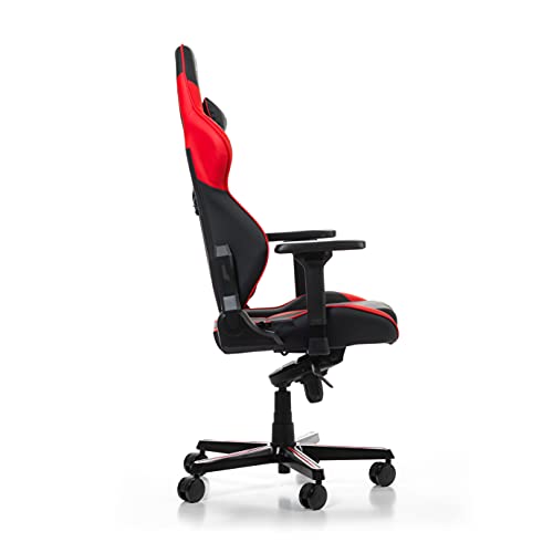 Chaise Gaming DXRacer Gladiator G001 Noir-Rouge, Simili Cuir, Jusqu’à 2m