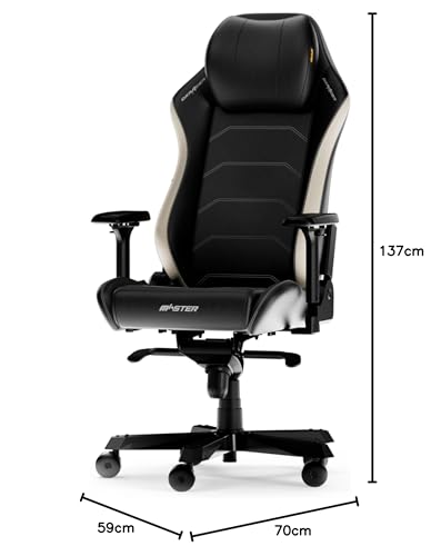 Chaise Gaming DXRacer MASTER XL Noir & Blanc en Microfibre Cuir