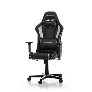 Chaise Gaming DXRacer Prince P08 – Similicuir Noir-Gris, Jusqu’à 1,85 m