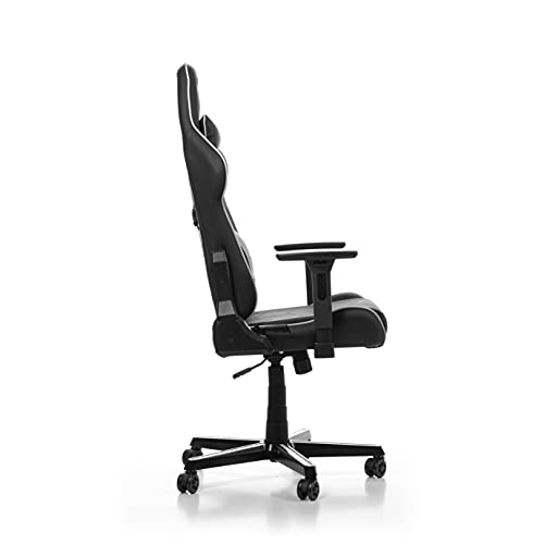 Chaise Gaming DXRacer Prince P08 – Similicuir Noir-Gris, Jusqu’à 1,85 m