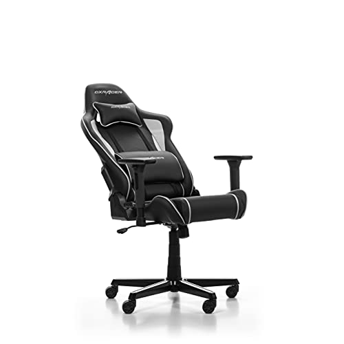 Chaise Gaming DXRacer Prince P08 – Similicuir Noir-Gris, Jusqu’à 1,85 m