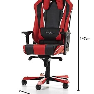 Chaise Gaming DXRacer Sentinel S28 Similicuir Noir, Blanc et Rouge