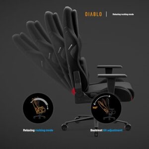 Chaise Gaming Diablo X.One Prime – Siège PC Haut de Gamme Noir