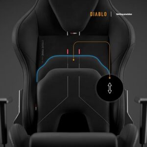 Chaise Gaming Diablo X.One Prime – Siège PC Haut de Gamme Noir