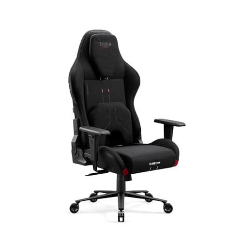 Chaise Gaming Diablo X.One Prime – Siège PC Haut de Gamme Noir