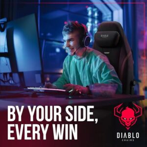 Chaise Gaming Diablo X-Eye 2.0 – Ergonomique, Accoudoirs et Dossier Réglables