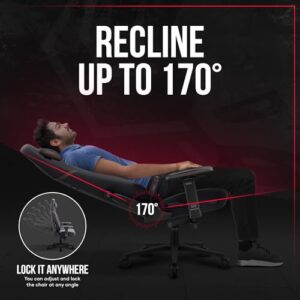 Chaise Gaming Diablo X-Eye 2.0 – Ergonomique, Accoudoirs et Dossier Réglables