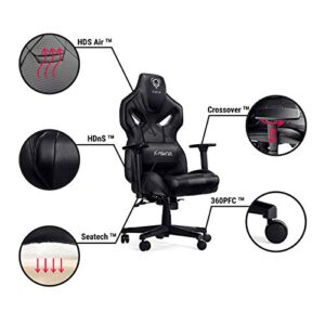 Chaise Gaming Diablo X-Fighter avec Accoudoirs 3D et Coussin Lombaire Noir