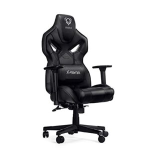 Chaise Gaming Diablo X-Fighter avec Accoudoirs 3D et Coussin Lombaire Noir