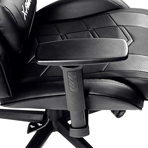 Chaise Gaming Diablo X-Fighter avec Accoudoirs 3D et Coussin Lombaire Noir
