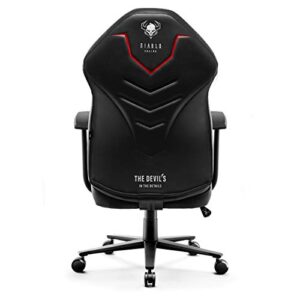 Chaise Gaming Diablo X-Gamer 2.0 Ergonomique avec Accoudoirs et Coussin Lombaire