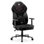 Chaise Gaming Diablo X-Gamer 2.0 Ergonomique avec Accoudoirs et Coussin Lombaire