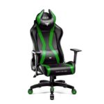 Chaise Gaming Diablo X-Horn Ergonomique Noir-Vert avec Accoudoirs 3D
