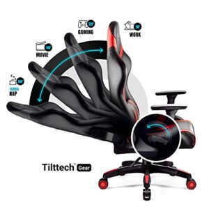Chaise Gaming Diablo X-Horn XL Noir-Rouge avec Accoudoirs 3D Ergonomique