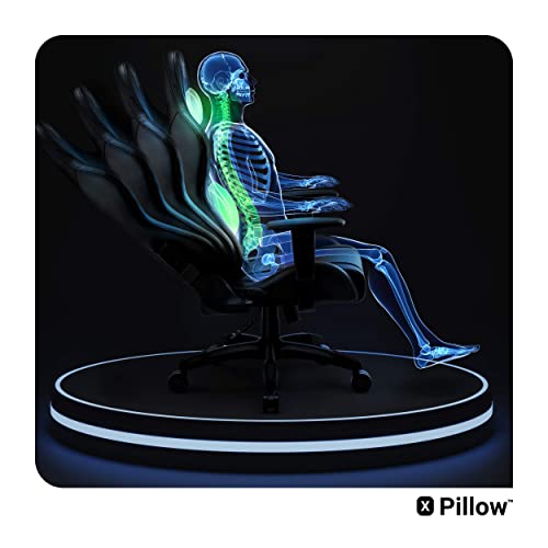 Chaise Gaming Diablo X-One 2.0 Ergonomique XL Noir avec Accoudoirs Réglables