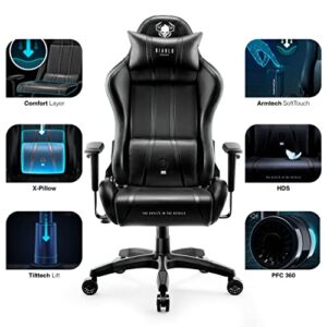 Chaise Gaming Diablo X-One 2.0 Ergonomique XL Noir avec Accoudoirs Réglables