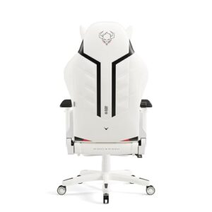 Chaise Gaming Diablo X-Ray Ergonomique Blanc-Noir, Accoudoirs 4D, 150 kg
