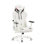 Chaise Gaming Diablo X-Ray Ergonomique Blanc-Noir, Accoudoirs 4D, 150 kg