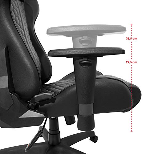Chaise Gaming EMPIRE GAMING Black Edition – Cuir Véritable Ergonomique