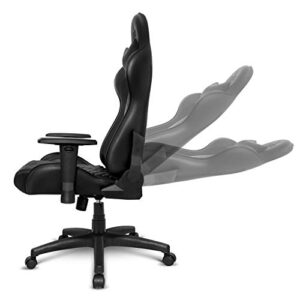Chaise Gaming EMPIRE GAMING Black Edition – Cuir Véritable Ergonomique