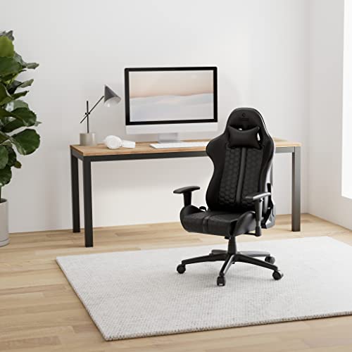 Chaise Gaming EMPIRE GAMING Black Edition – Cuir Véritable Ergonomique