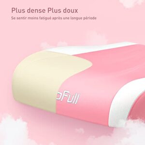 Chaise Gaming Ergonomique AutoFull Rabbit Ear Rose avec Soutien Lombaire Ajustable