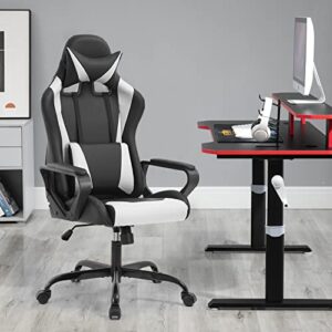 Chaise Gaming Ergonomique BestOffice avec Coussin Lombaire et Appui-tête