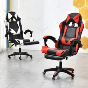 Chaise Gaming Ergonomique IZTOSS – Réglable, Appui-tête et Soutien Lombaire