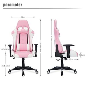 Chaise Gaming Ergonomique IntimaTe WM Heart avec Appui Tête et Accoudoirs Réglables
